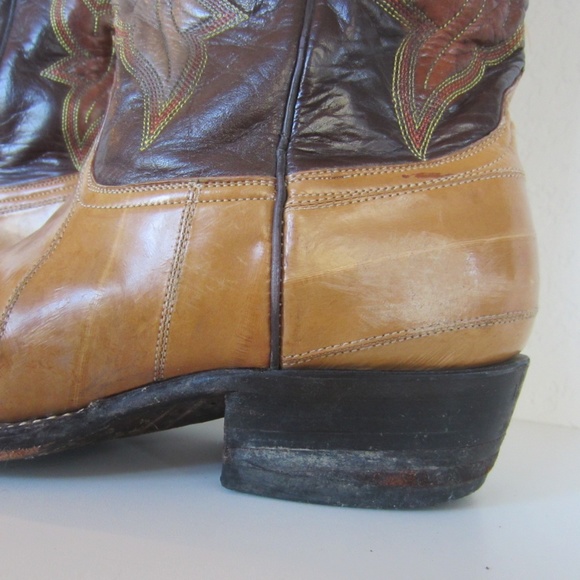 Coyote Joe Boots Brown Leather Pointed Toe Men's - Picture 11 of 11